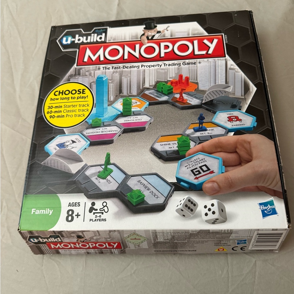 Hasbro U-Build Monopoly Game - Multicolor